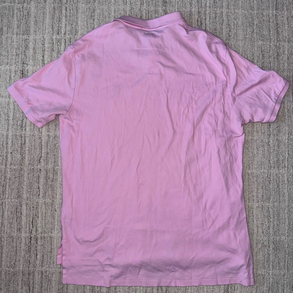 Excellent Condition Ralph Lauren Custom Fit Polo Shirt Pink Size XL - Picture 4 of 4